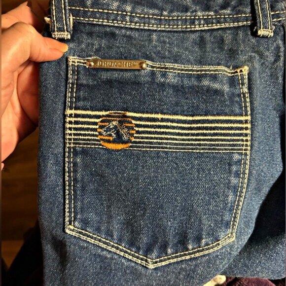 Vintage 80s Jordache Horse Head High Rise Straight Leg Blue Jeans~10/31x28~ - Picture 3 of 8